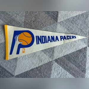 Vintage 1980’s Indiana Pacers NBA Pennant